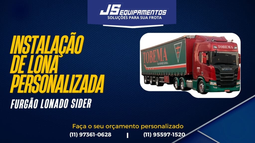 Instalação de lona personalizada