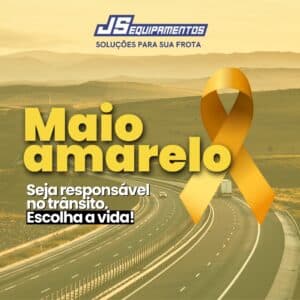 Maio Amarelo: A JS Equipamentos Compromete-se com a Segurança no Trânsito Este mês, a JS Equipamentos está orgulhosa em apoiar o Maio Amarelo, um movimento global dedicado a reduzir os acidentes e as fatalidades no trânsito. Com o lema “No trânsito, sua responsabilidade salva vidas”, reforçamos nosso compromisso com práticas de condução seguras e apoiamos iniciativas educativas para alertar sobre os perigos nas estradas. Durante o Maio Amarelo, promoveremos atividades educativas e utilizaremos nossas plataformas para espalhar mensagens de conscientização. Acreditamos que, juntos, podemos fazer a diferença e salvar vidas. Convidamos você a se juntar a nós nesse esforço coletivo. Suas escolhas no trânsito têm o poder de salvar vidas. Faça parte dessa mudança.